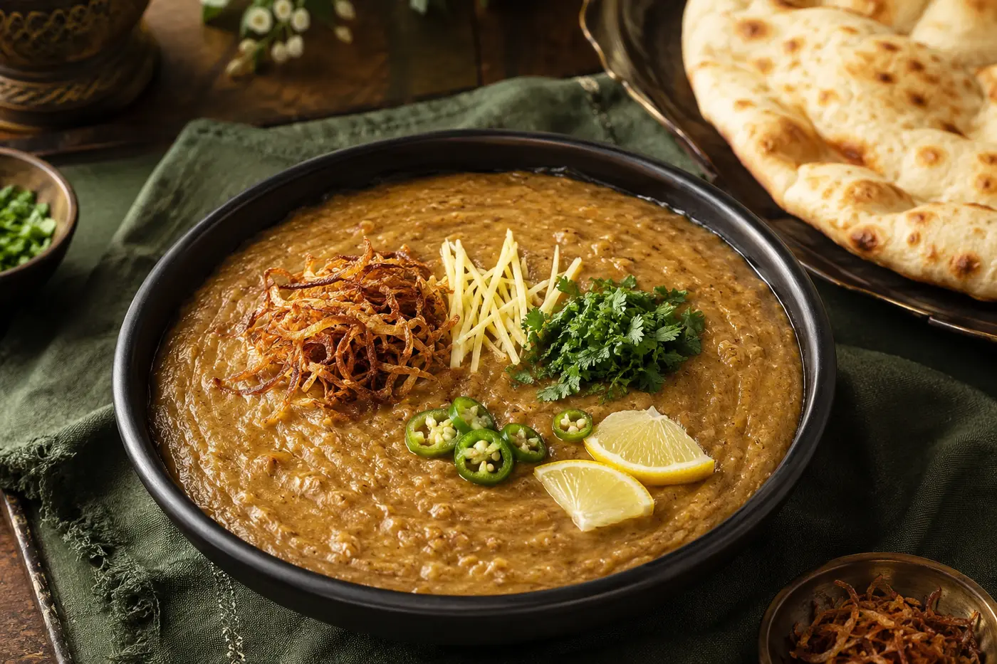 Traditional Pakistani haleem made with TAVAAZO Haleem Masala